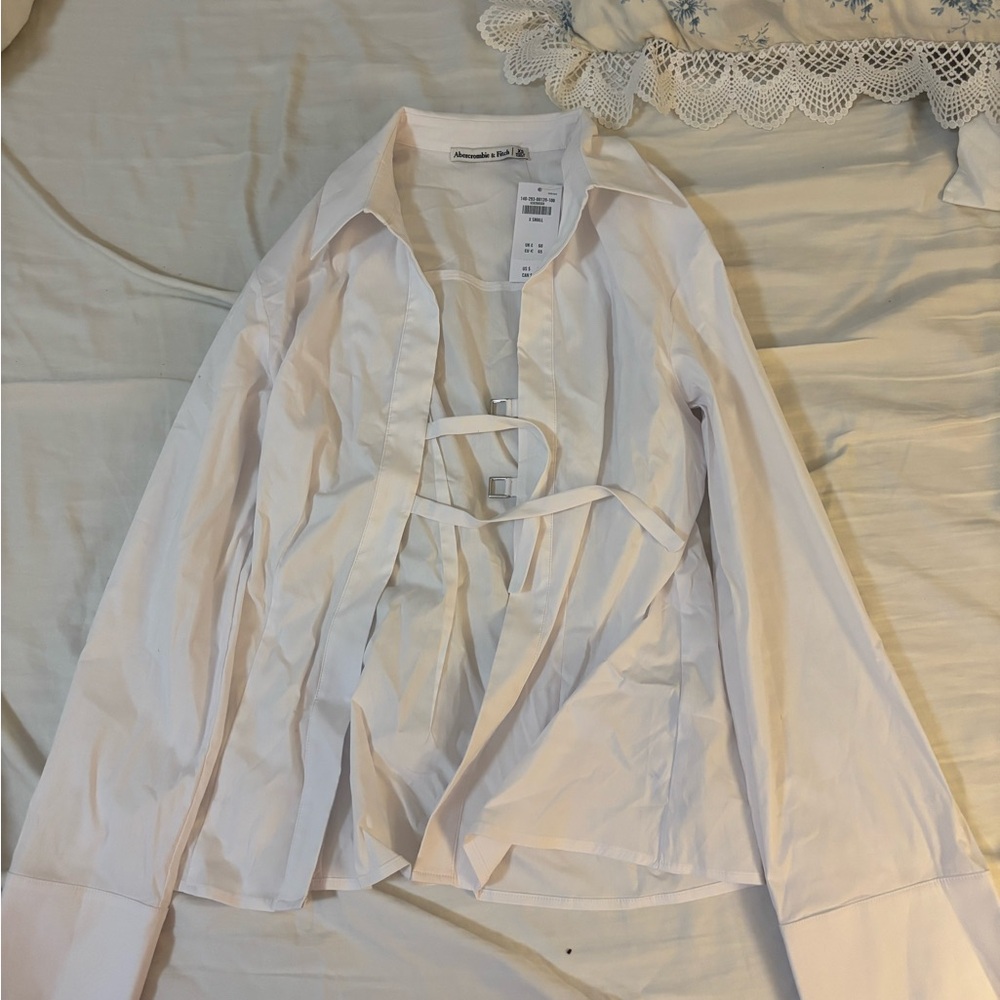 Abercrombie & Fitch White Blouse